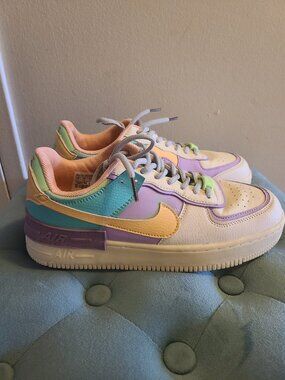 Brand New Women's Sneakers (Air Force 1 Shadow Pastel Style), Size 7.5